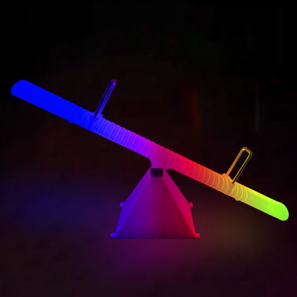 Eco-Friendly Double Hanging Sensory Swing Chair with 16 RGB LED for Indoor and Outdoor Use