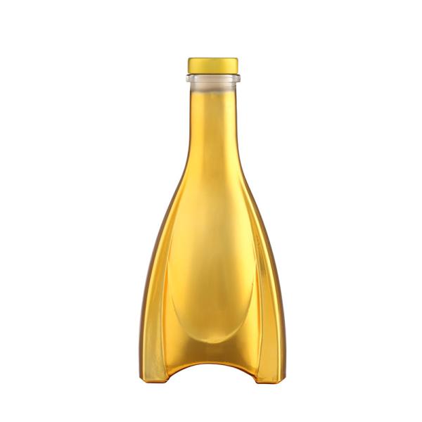Champagne Super Flint Glass 700ml 750ml Designer para óleo de oliva garrafa de vidro de brandy