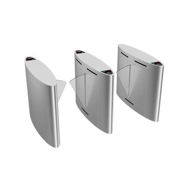 AC 220V Flap Barrier Turnstile Security Access Control Flap Gate System With Face Recognition