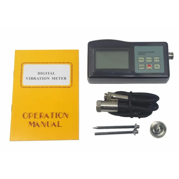 VM-6360 Digital Vibration Meter with ISO 2954 Compliance RS-232 and Bluetooth Data Output for Precise Vibration Analysis
