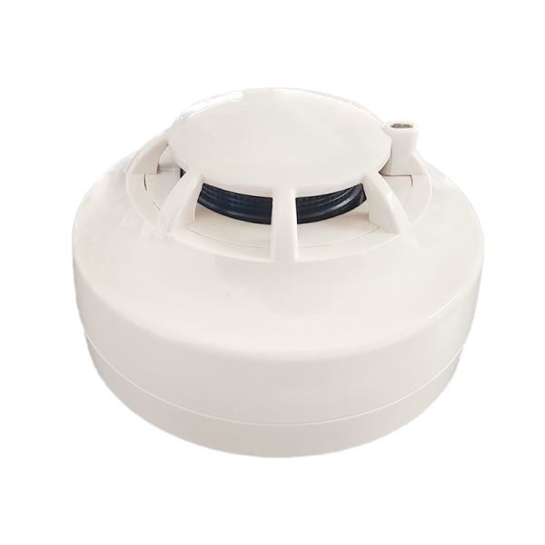 Белый 4-проводной детектор дыма DC12V DC24V пожарная сигнализация детектор дыма с реле выхода