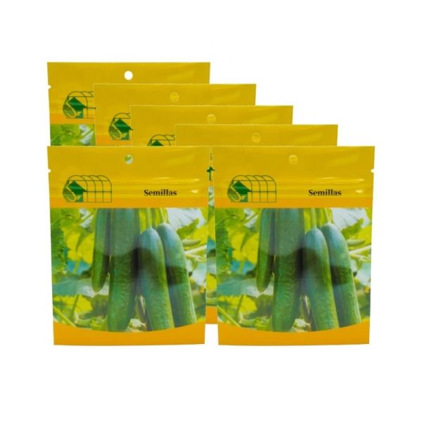 PE Plastic UV Printed Biodegradable Moistureproof Holographic Mylar Ziplock Bag 3 Side Seal Seed Flower Bag UV Printing Food Packaging