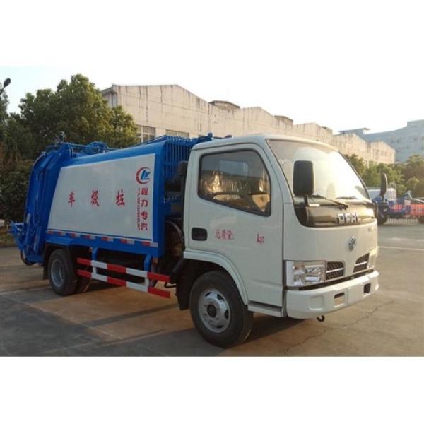 Dongfeng mini hook lift garbage truck, 5ton hydraulic lifter truck for sale