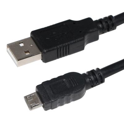 Chargement de transfert de données par câble USB 2.0 à micro USB noir de 1 m à 1,5 m