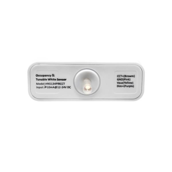 Conector de audio-jack PIR sensor de movimiento HNS134PIRCCT con atenuación de tres niveles y control de blanco sintonizable, fácil enchufe y reproducción
