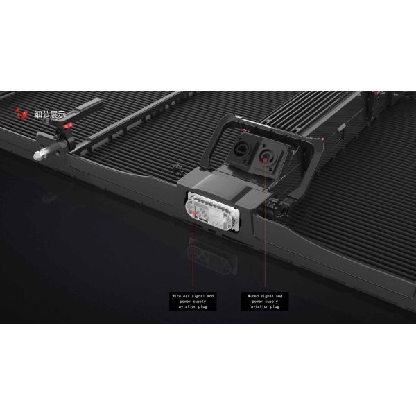 HR P3.9 Transparent LED Curtain Screen Advertising 70% Transparent Glass Wall