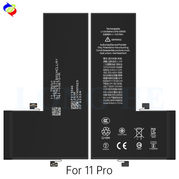 100%互換性のあるダブルIC保護バッテリーアップグレードで iPhone 11 Pro をリニューアルしてください