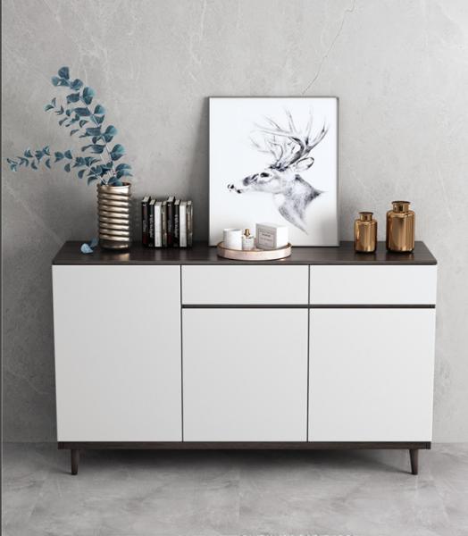 1800mm Width 850mm Height Silm Granite Top Cabinet with 4 Flat Doors