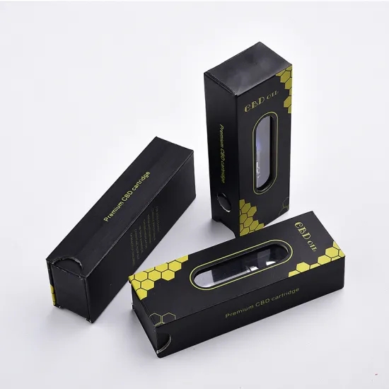OEM 160gsm Eco Friendly Packaging Boxes CBD Vape Cart Oil Packaging