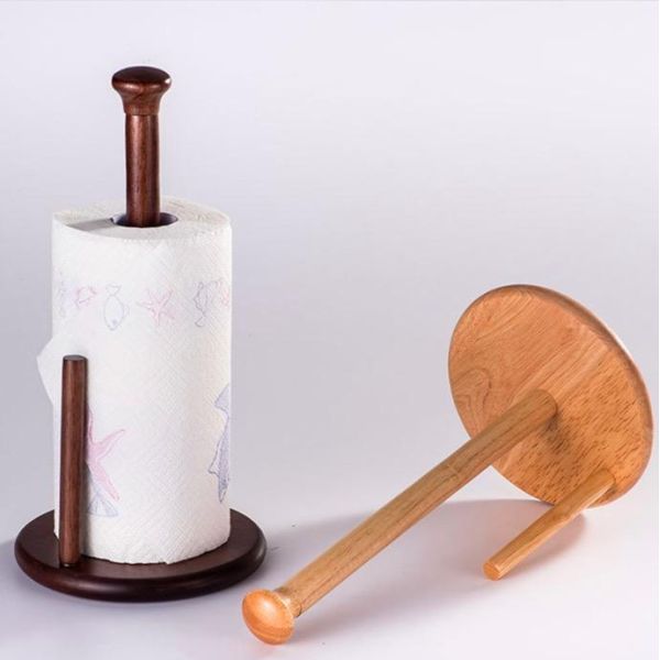 Solid Wood OEM Tissue Paper Roll Holder Kitchen