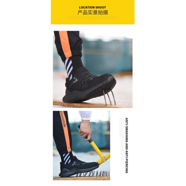 Chaussures de travail légères à la mode, pratiques et très confortables, chaussures de sécurité, chaussures de travail pour hommes