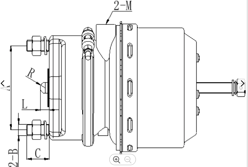 9254611540 Truck Brake Chambers BS9504 DAF Truck Spare Parts CE