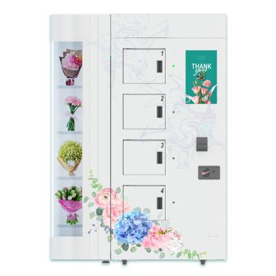 6 canais florescem a máquina de venda automática com sistema da humidificação da refrigeração
