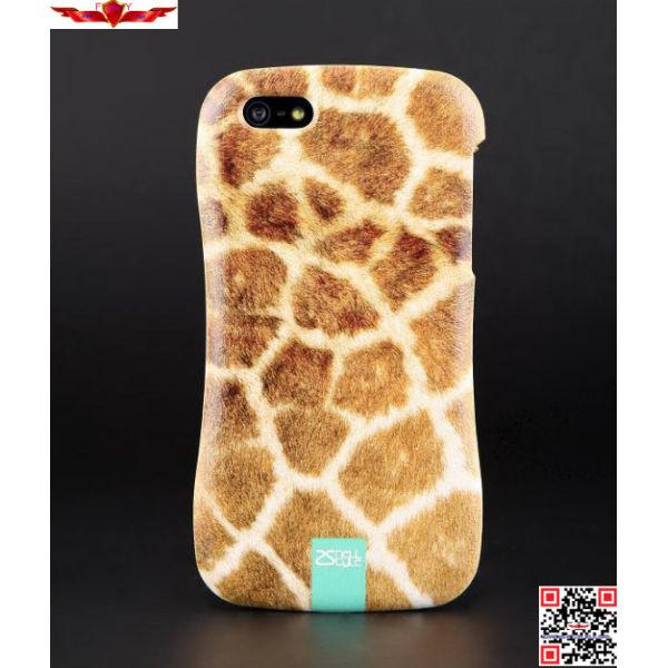 New 3D Printing Animal Skin Zinc Alloy Bumper With PC Back Cover Cases For Iphone 5 5S