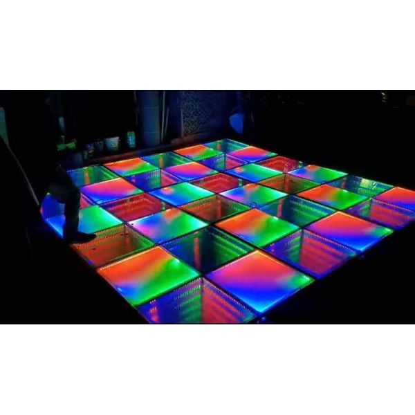 Pista de baile LED para interiores con efecto de iluminación brillante en color RGB e iluminación del suelo