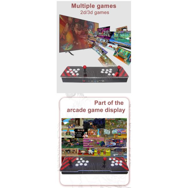 2 Player Camouflage 6 Key Wired Acrylic Console