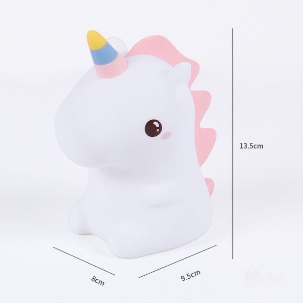 9.5cm Bedroom Night Lamp Room Decor SL 01 Unicorn Silicone Light