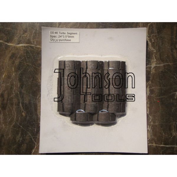 Turbo Type Diamond Segments with  Nickel Powder Material 38mm - 150mm