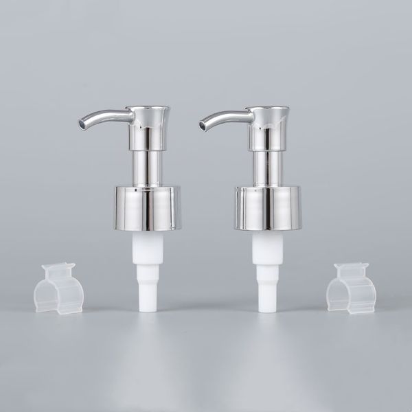 Aluminum Lotion Dispenser Pump 24mm 24/410 Shampoo Screw Pump For Bottle