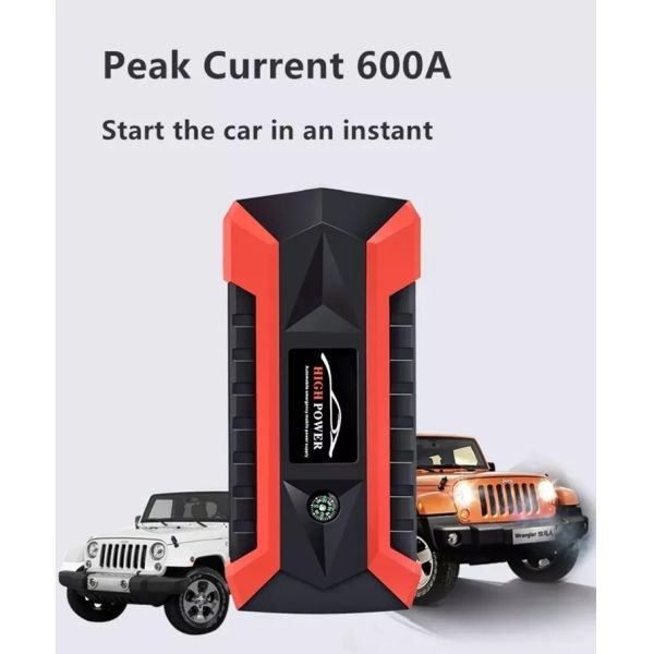 67KWh-168KWh Battery Capacity Car Jump Starter 600A Portable Starting Device 4USB 20000/99800mAh with High Capacity