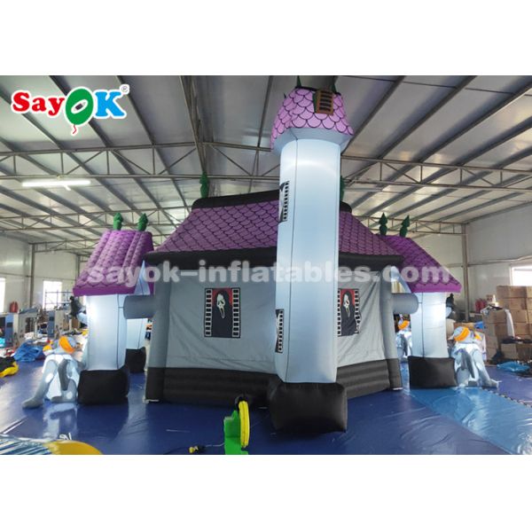 дом ткани 210Д Оксфорда преследовать хеллоуином с раздувной горгульей