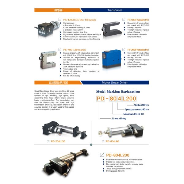 STEKI 2017 Web Guiding System EPC Edge Position Controller for Precise Web Alignment