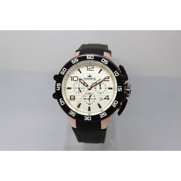 Elegant Silicone Strap Watches Black For Men Multifunction Slim Watch