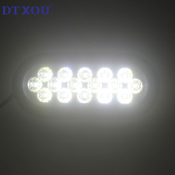 Truck Trailer 6 Inch Oval White Red Yellow Cargo Light for 12V Truck External Lights