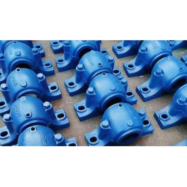 GG20 Sand Casting Parts Gray Iron Bearing Block For Industrial Machinery