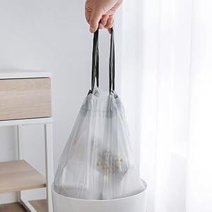 20L Disposable Waste Bag Customed Black Clear And White 100 Counts For Industrial