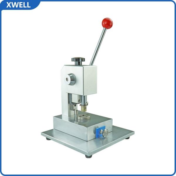 Disc Cutter Coin Cell Battery Lab Equipment 0.01-0.5mm Punch Thickness Manual