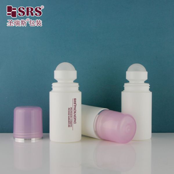 60ml 2 oz Custom Color PP PCR Eco-friendly Plastic Bottle Deodorant Roll on Packaging