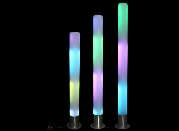 LED luminous column 1.5m / 1.8m / 2m height colorful interactive touch light emitting column park landscape