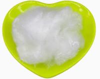 Fibre acrylique vierge pour la fabrication de jouets en peluche, finition semi-mate, forme plate 2Dx38mm