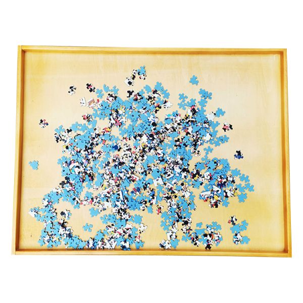 1000 Piece Jigsaw Puzzle Compatible Custom Wooden Puzzle Board with Adjustable Height