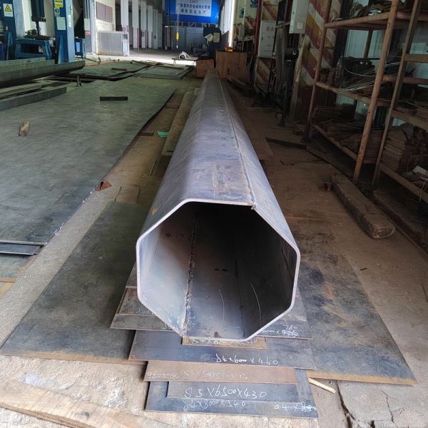3mm Thickness Conical Steel Electric Transmission Pole For Public Security CCTV