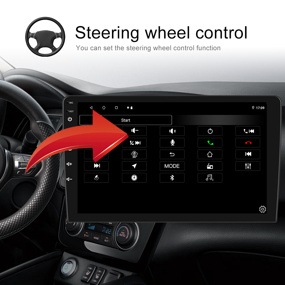 1 Din IPS 1280X720 Android мультимедийный видео сенсорный экран для Toyota/Nissan/Hyundai/Honda