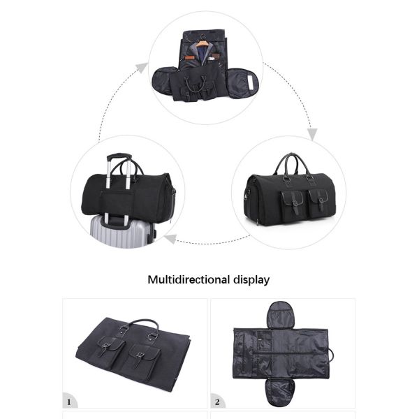 Bolso de simpatía impermeable Bolsas de viaje de Oxford de gran capacidad organizador plegable Bolso de doble