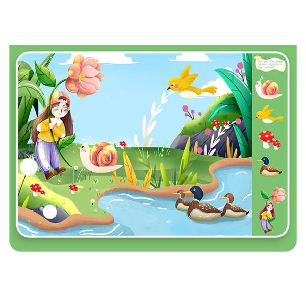 Книжка с картинками прятк Woodfree бумажная