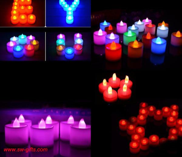 Polypropylene Plastic Candle Shape LED Fliker Flameless Candles Light For Wedding Party