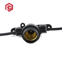 Cable de cuerda de luz de plástico negro
