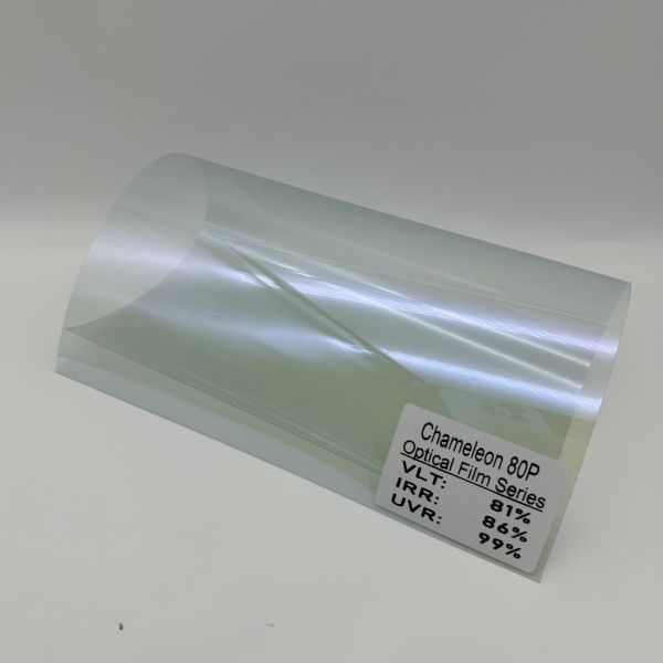 80% Rose Red Chameleon Window Film with UV Rejection and IR Rejection for Car Windows