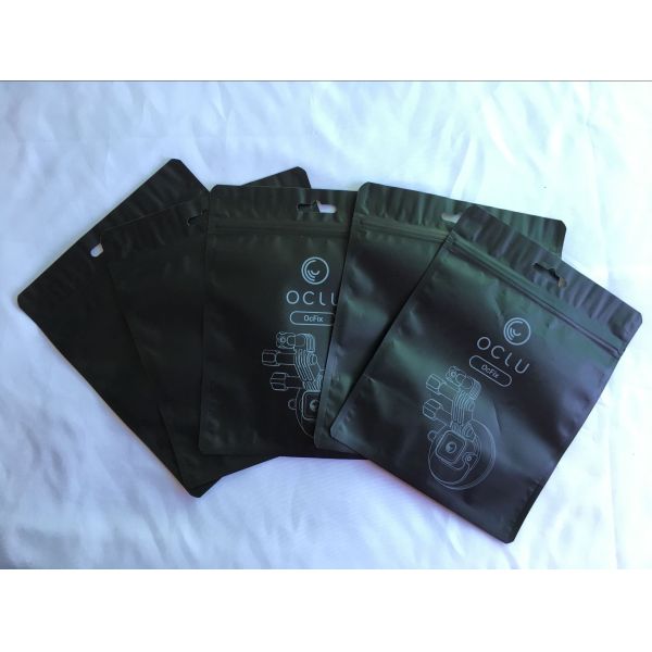 Zipper Aluminum Plated Three Side Seal Pouch Bag Digital Product Packaging