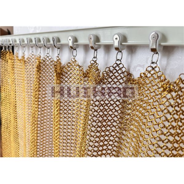 Stainless Steel 1.2x10mm Metal Ring Mesh for Exterior Decoration and Architectural Design