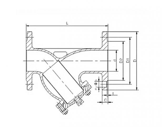 Двойной стальной клапан для натяжки CF8/CF8M DN 100