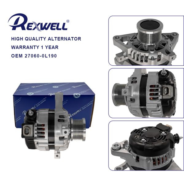 27060-0L190 27060-0L280 102211-2120 12V 80A Auto Alternator Assembly for Toyota Hilux Revo 1GD 2GD