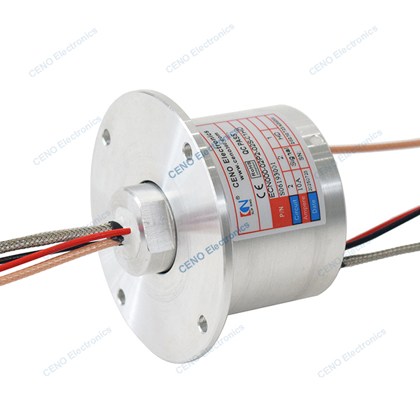 K-type thermocouple slip rings with electric power and HD for Industry