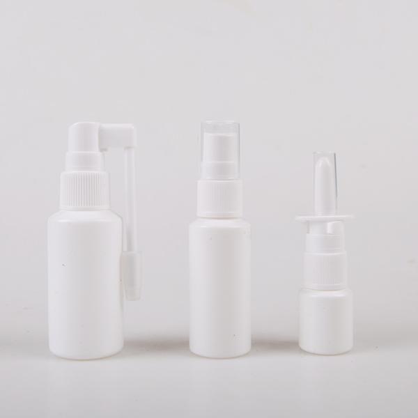 Plastic Medical HDPE Bottle Screw Sealing Type Nasal Rotation Spray Bottle