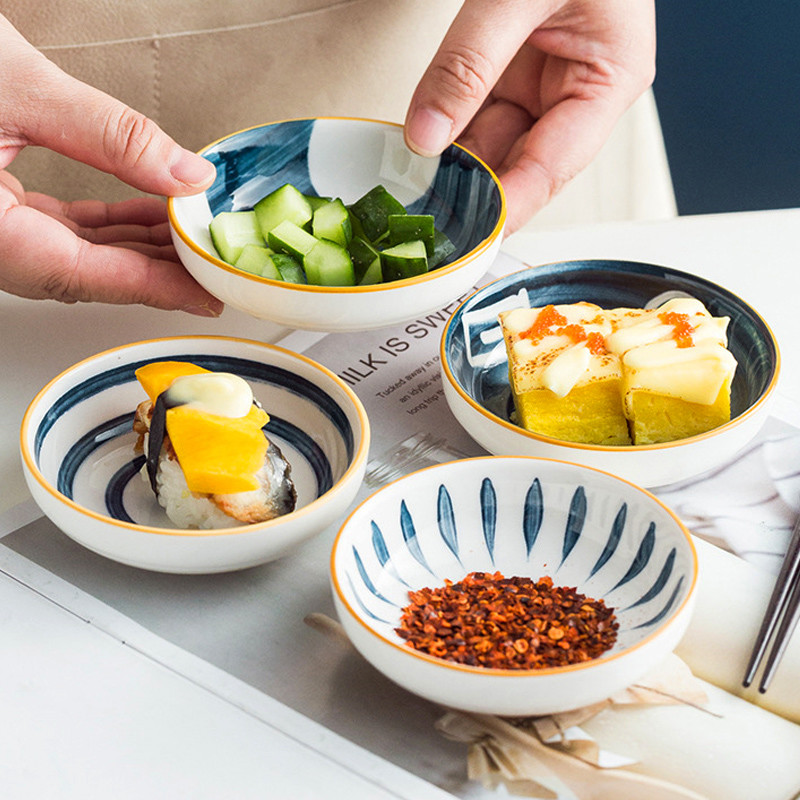 Набор Dinnerware 4 плит керамический с логотипом простого дизайна и клиента