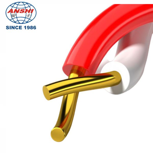 White Red Telephone Cable 2 Core 0.5mm PE Insulated Wire